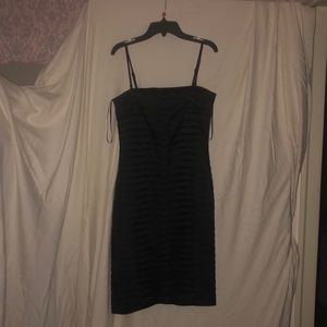 Black calvin klein body con mini dress